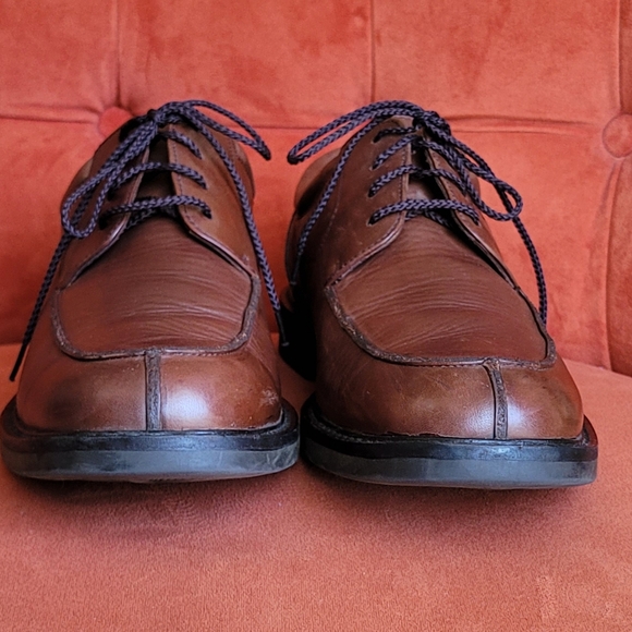 Johnson & Murphy Mens Lace Up Oxford 020-2184 Brown Leather Size 10W - Picture 5 of 15